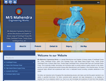 Tablet Screenshot of mahendrapumps.com